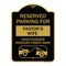 Signmission Reserved Parking for Pastors Wife Unauthorized Vehicles Towed Away Alum, 18" x 24", BG-1824-23085 A-DES-BG-1824-23085 - alternate 1